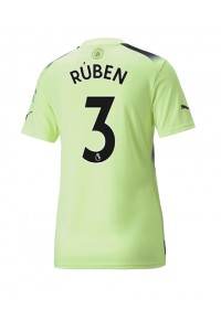 Manchester City Ruben Dias #3 Fotballdrakt Tredje Klær Dame 2022-23 Korte ermer